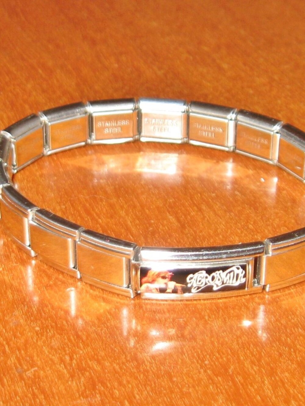 Aerosmith Cardinals Uberry Bracelet 17 Link Stainless Steel Expandable Bracelet